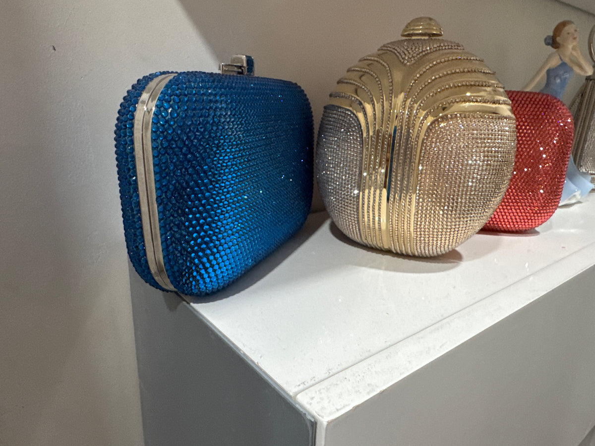 Turquoise Crystal Clutch