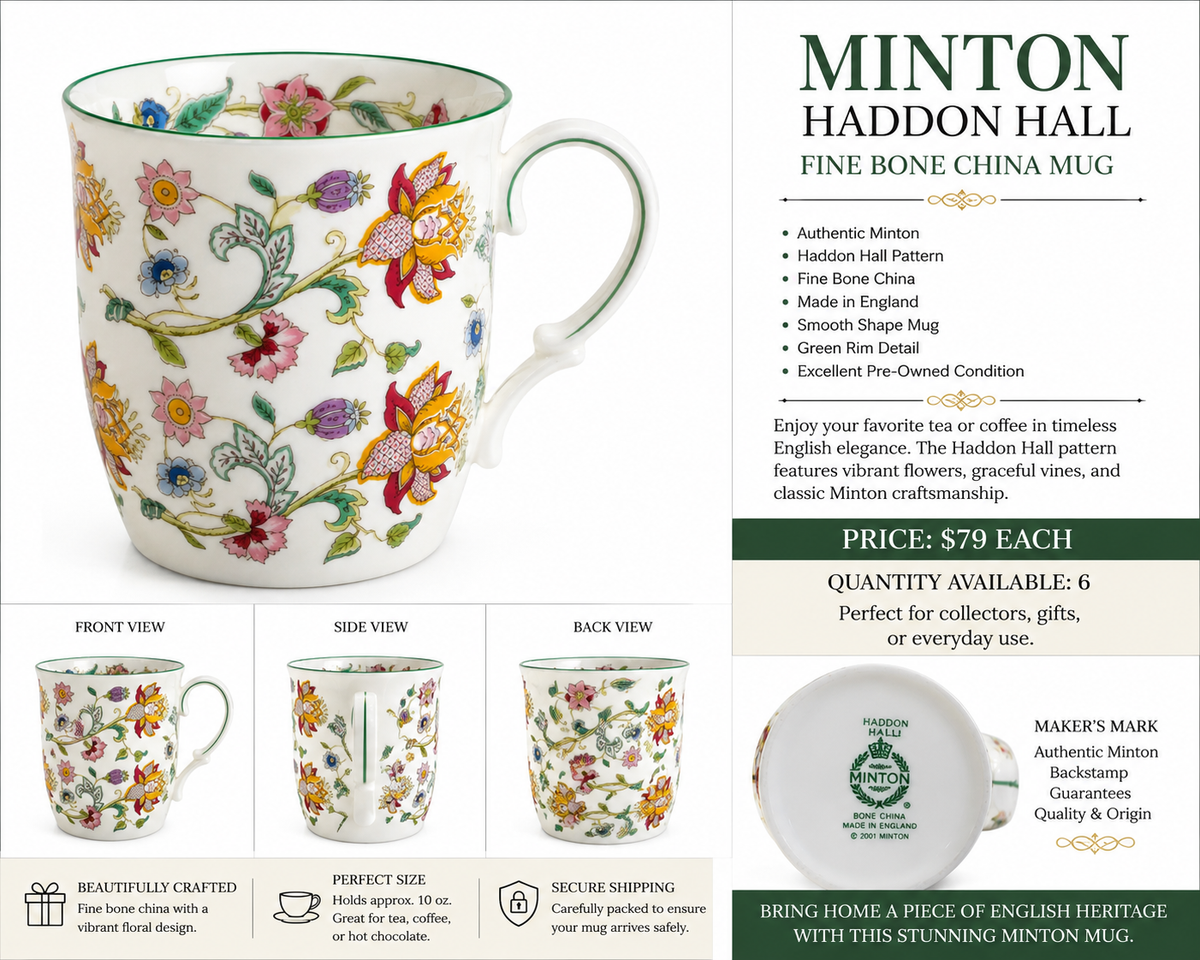 English Royal Doulton China Mugs
