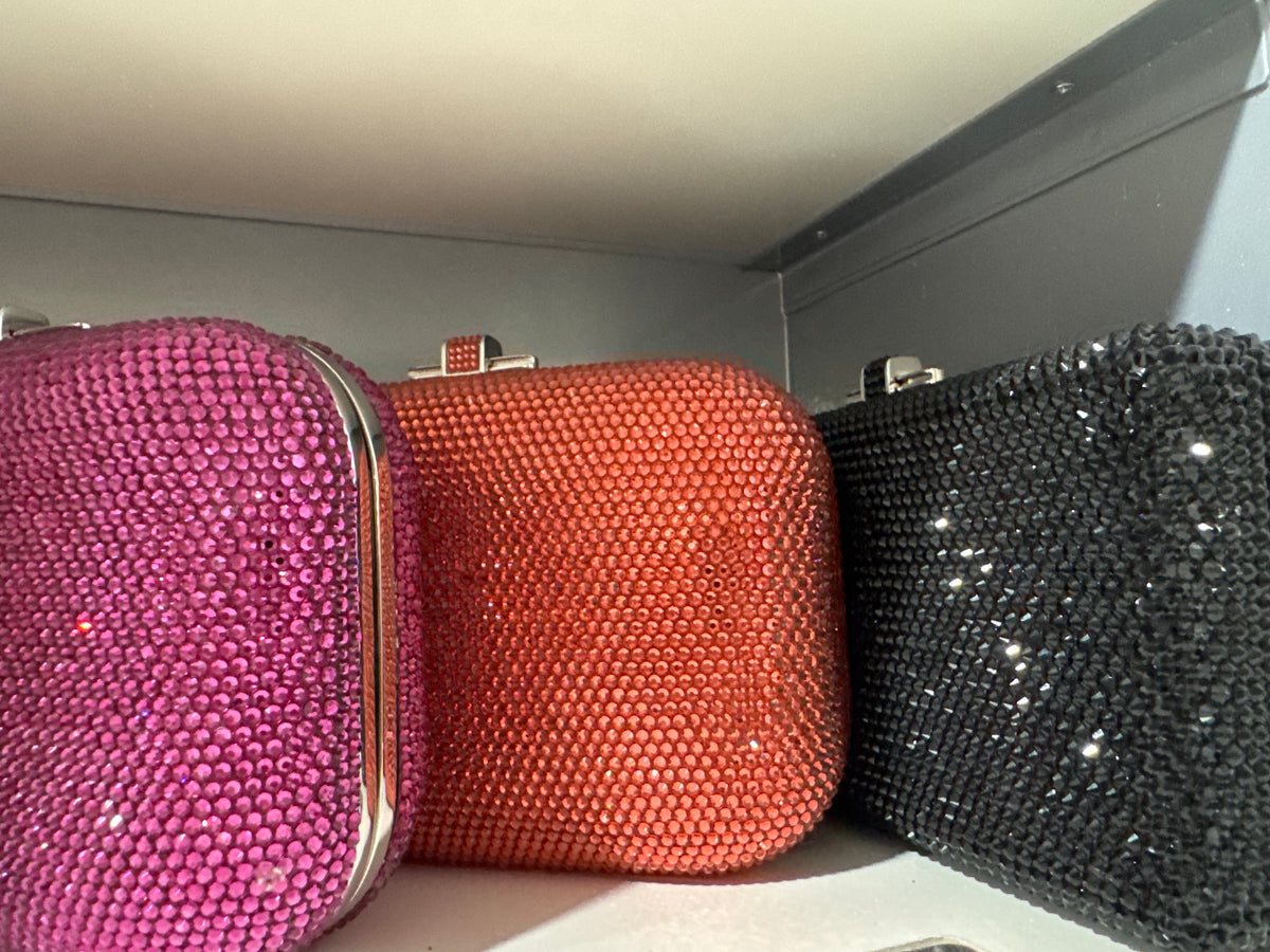 Coral Crystal Clutch