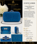 Turquoise Crystal Clutch