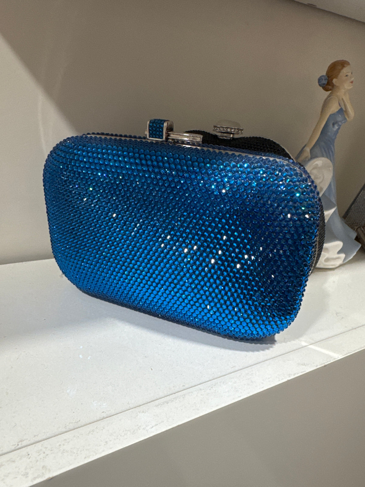 Turquoise Crystal Clutch