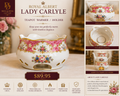 Royal Albert Lady Carlyle Fine Bone China Teapot Warmer (Tea Light Holder) – Made in England