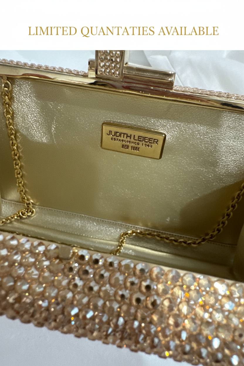 Judith Leiber Couture Crystal Evening Clutch – New with Box & Dust Bag