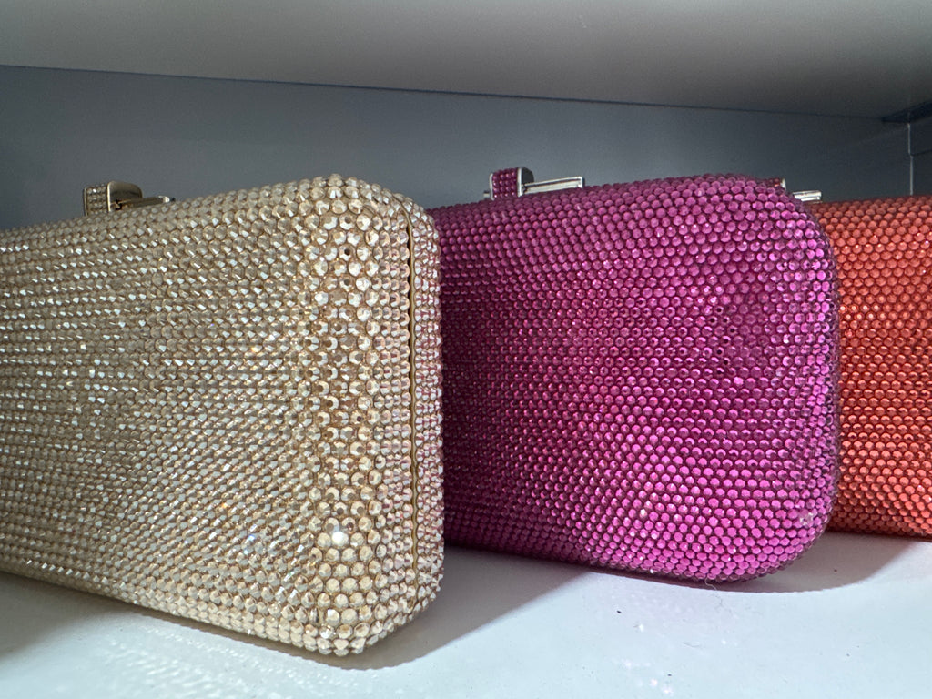 Coral Crystal Clutch