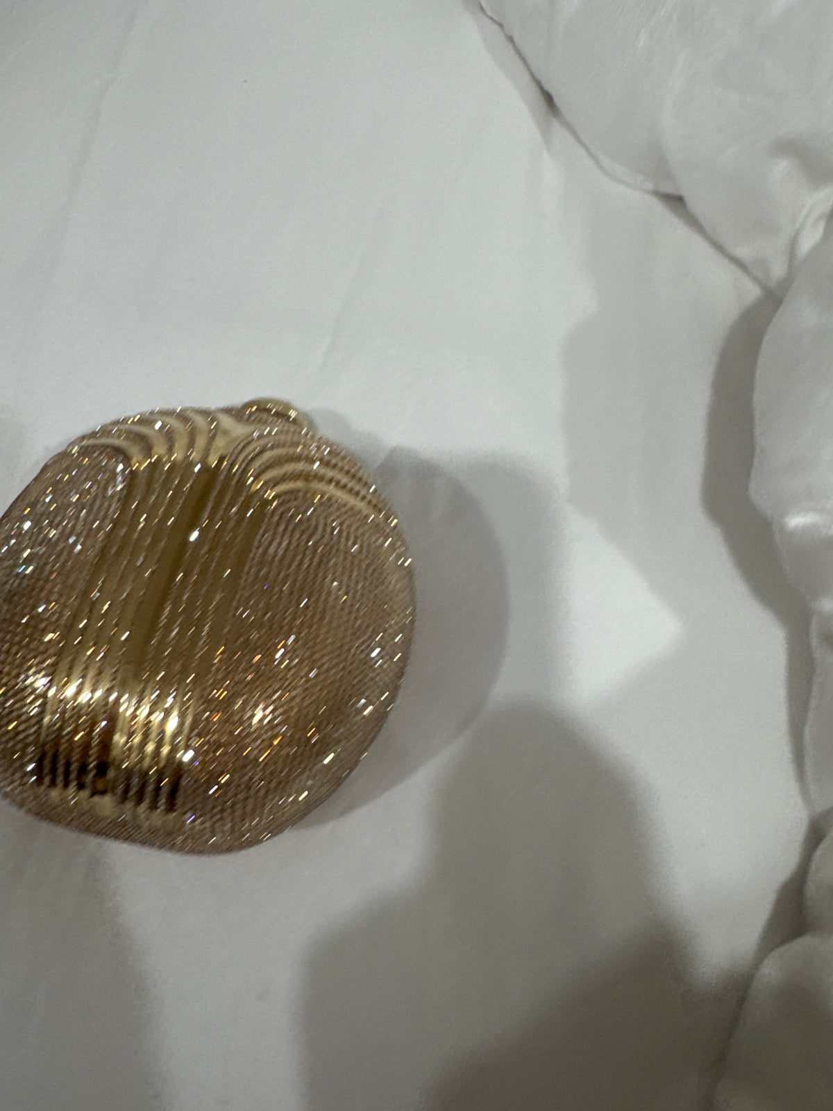 Judith Leiber Couture Retro Champagne Crystal Clutch