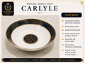 Royal Doulton Carlyle Soup Bowl – Fine Bone China | Cobalt Blue & 22K Gold Trim | Made in England